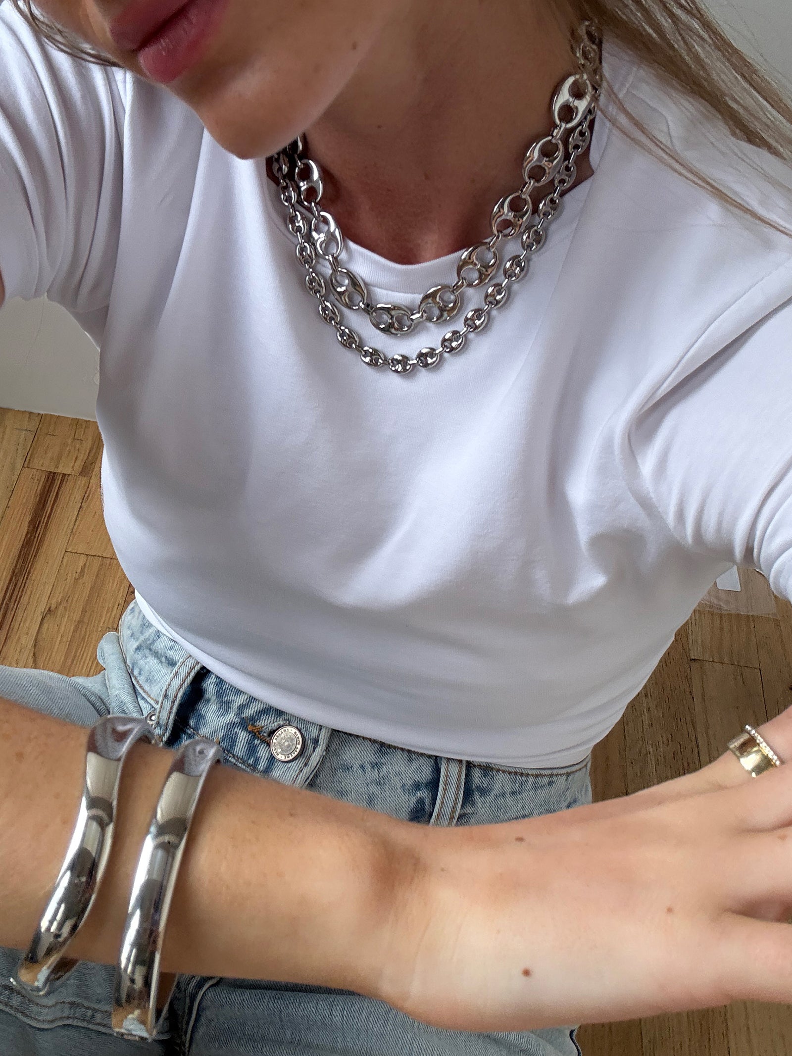 Thalia Silver Necklace - Small - Image 2