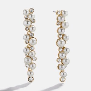 Margaux Pearl Drop Earrings - Gold/Pearl