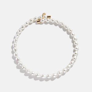 Ondine Pearl Collar Necklace - White