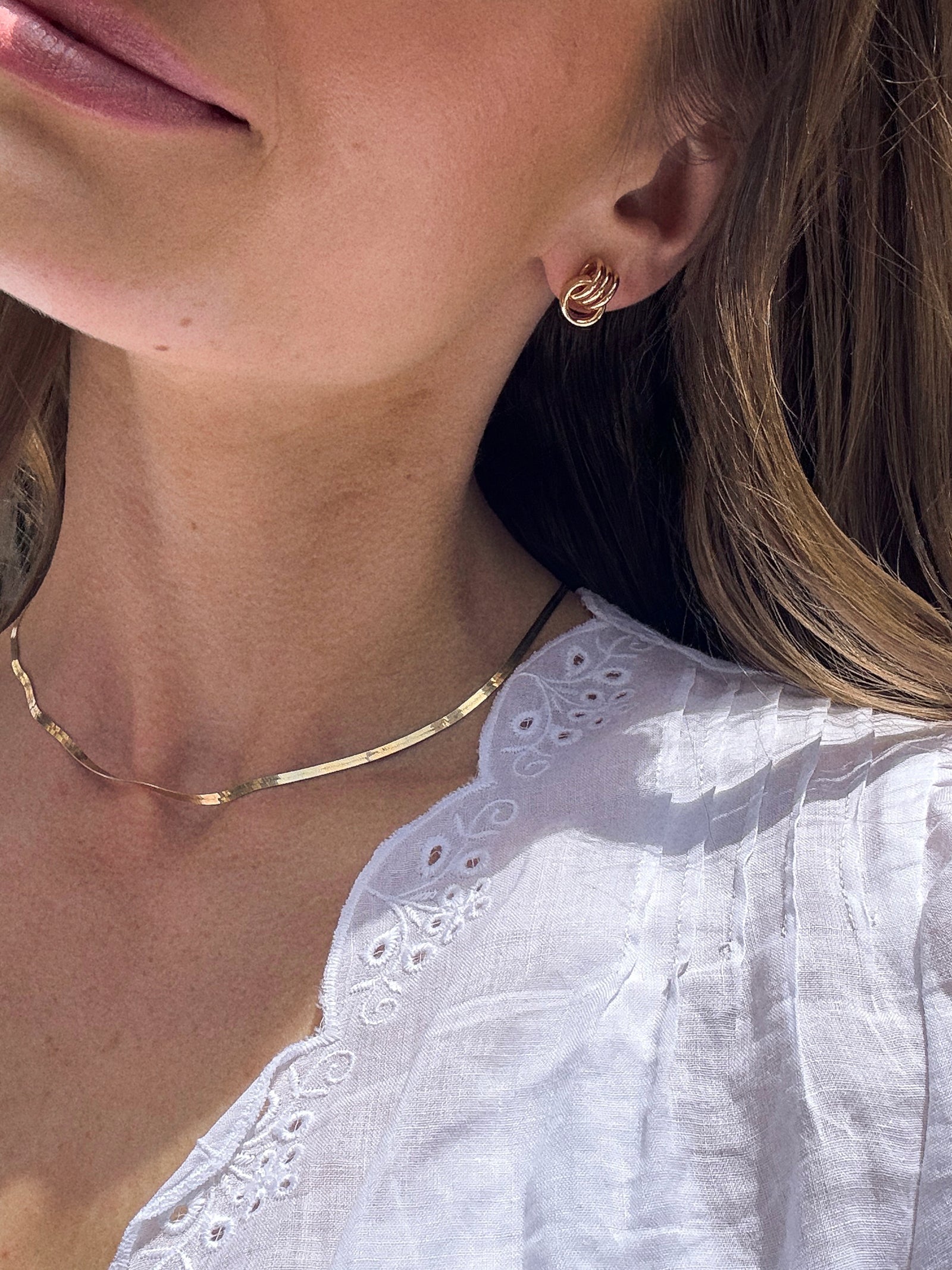 Shiloh Gold Earrings - Small - Image 2