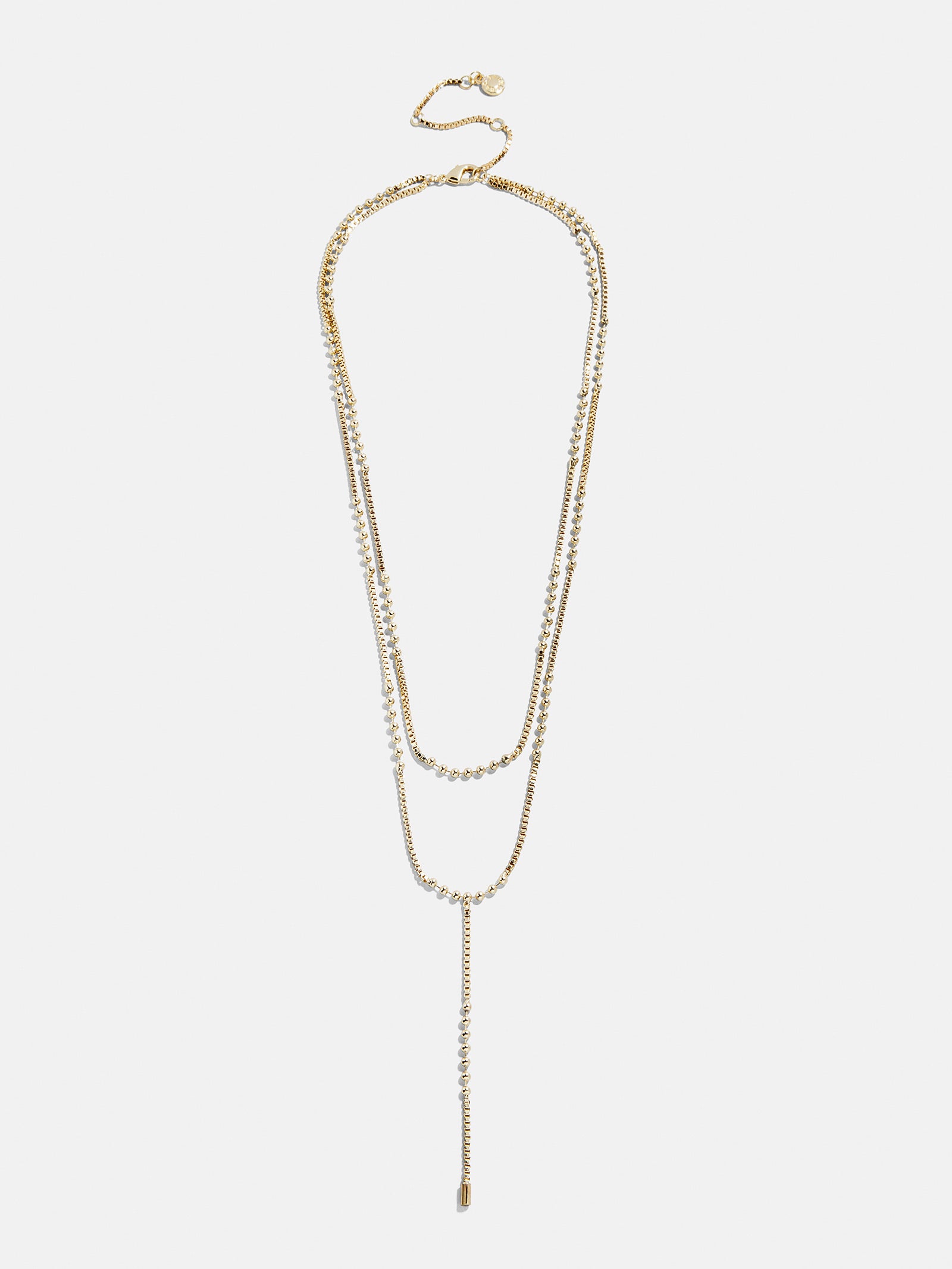 Amaya Lariat Layered Necklace - Gold - Image 3