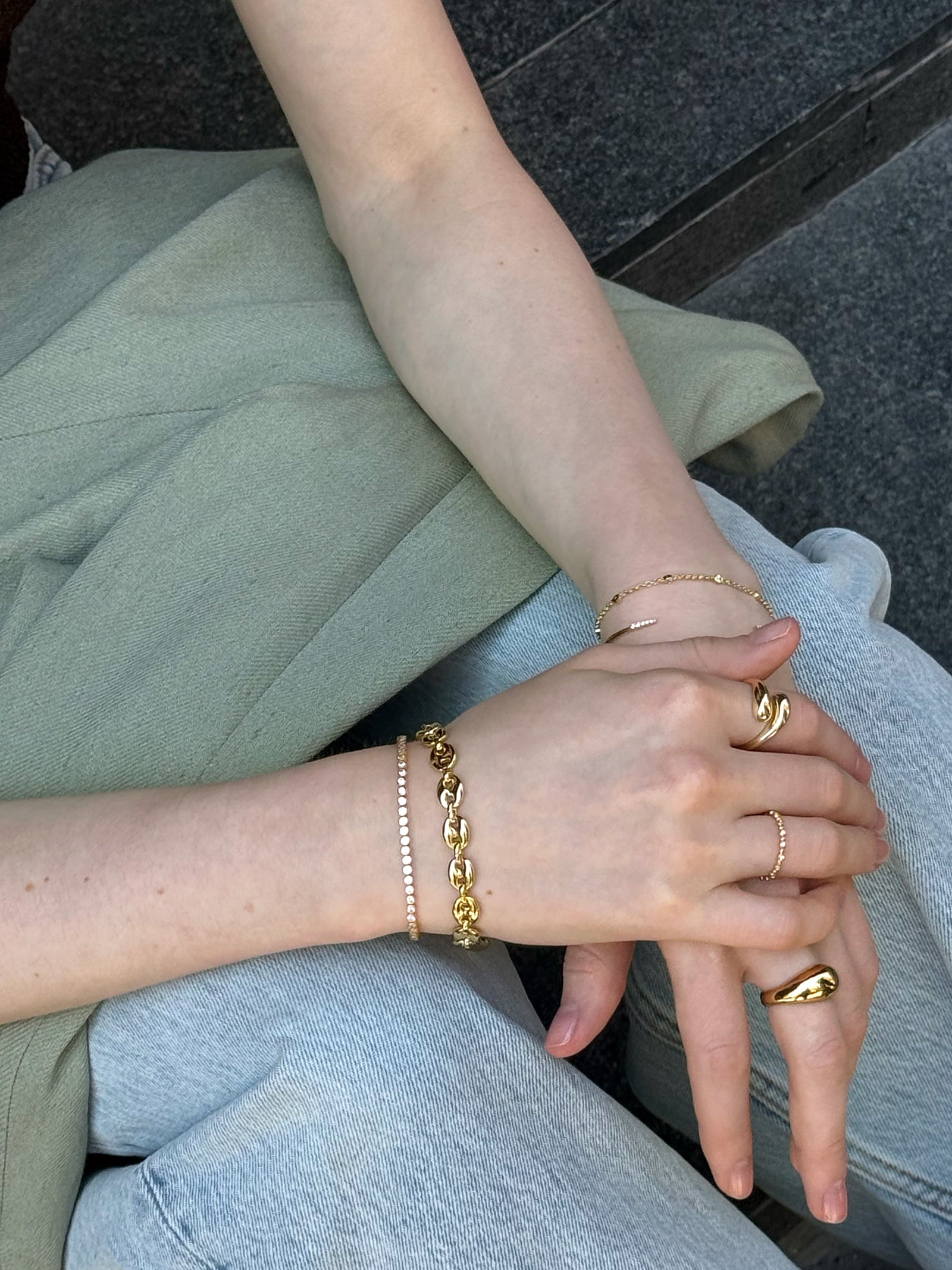 Thalia Gold Bracelet - Gold - Image 2