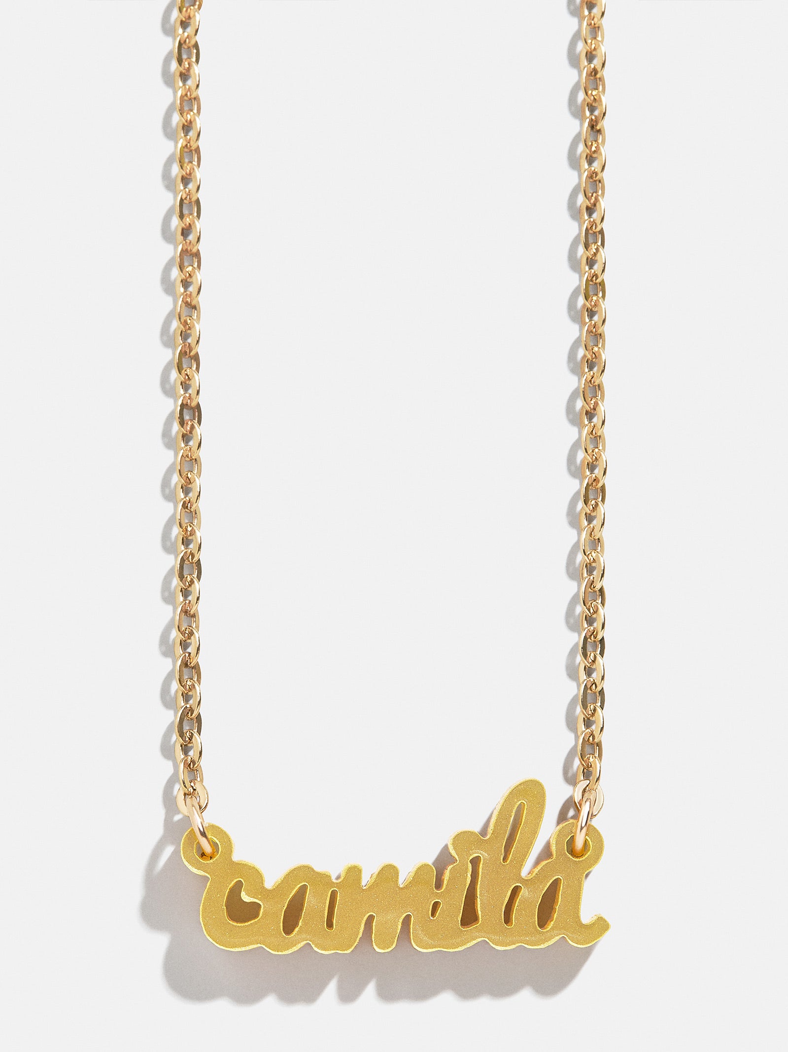 Acrylic Custom Nameplate Necklace - Gold - Image 5