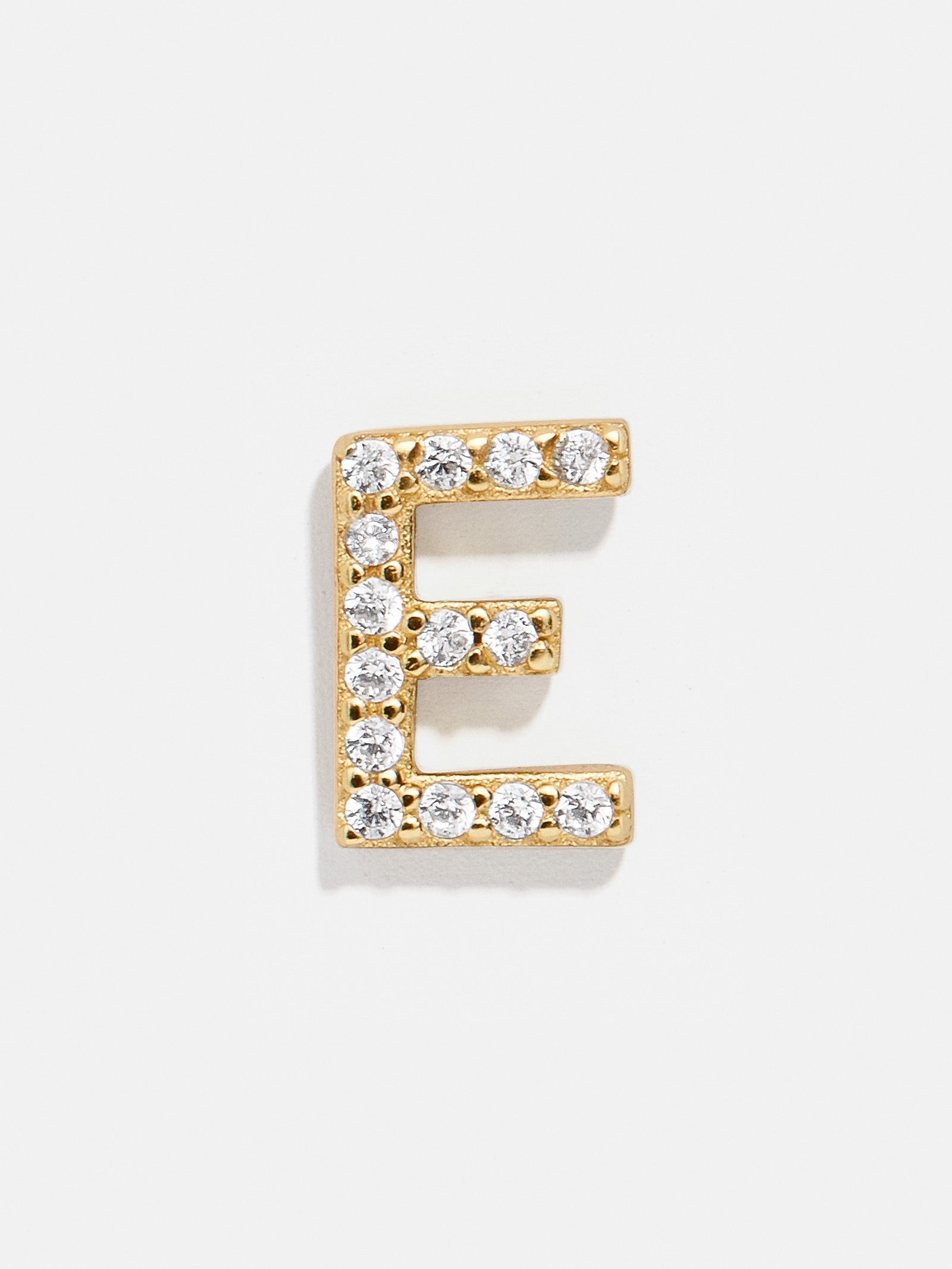 Single 18K Gold Initial Earring - Gold/Pav?? - Image 7