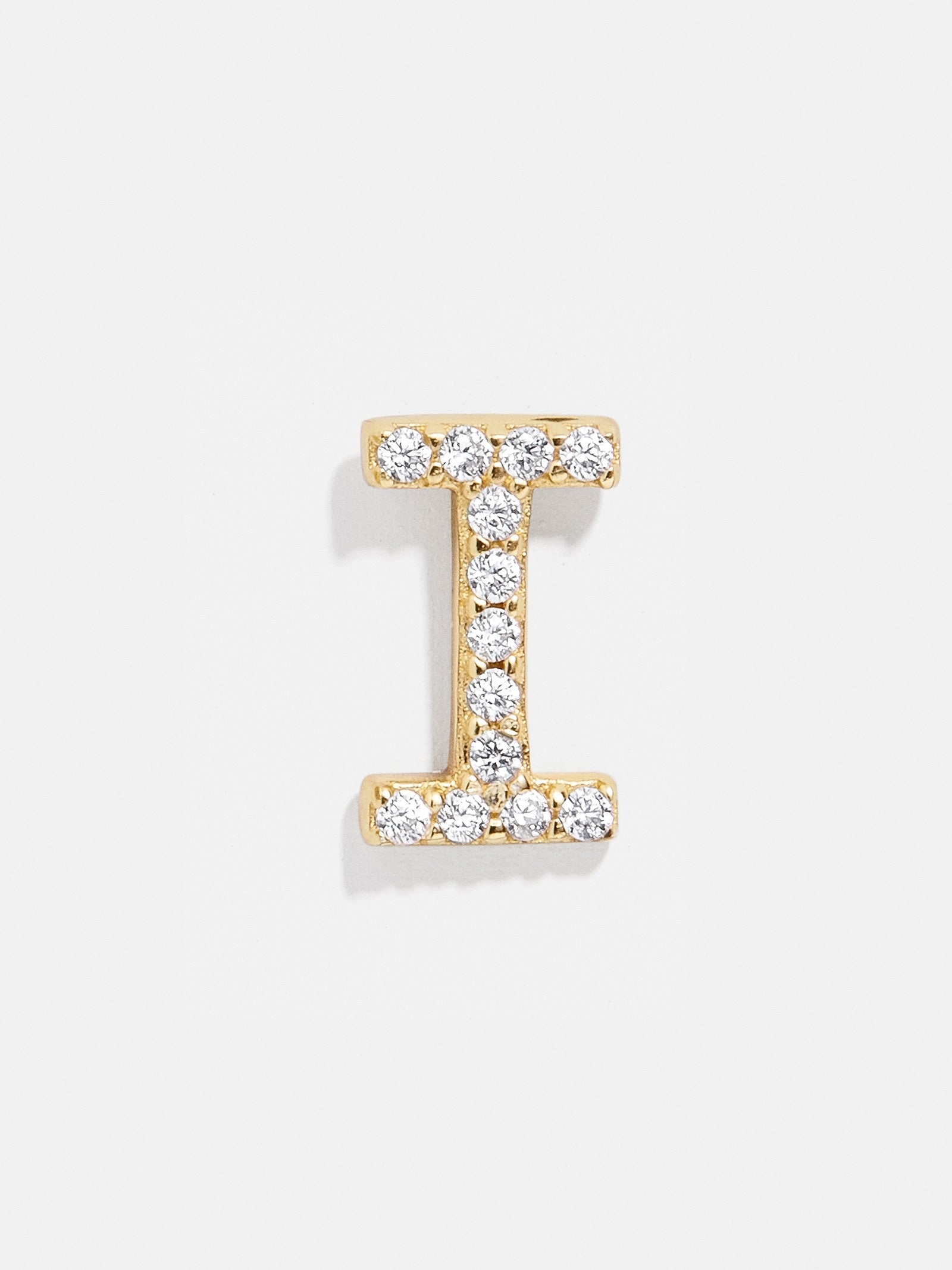 Single 18K Gold Initial Earring - Gold/Pav?? - Image 11