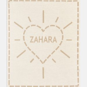 Wild At Heart Kids' Custom Blanket - Beige/Tan