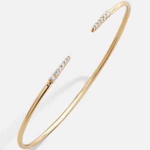 Rima 18K Gold Cuff Bracelet - Smooth Gold