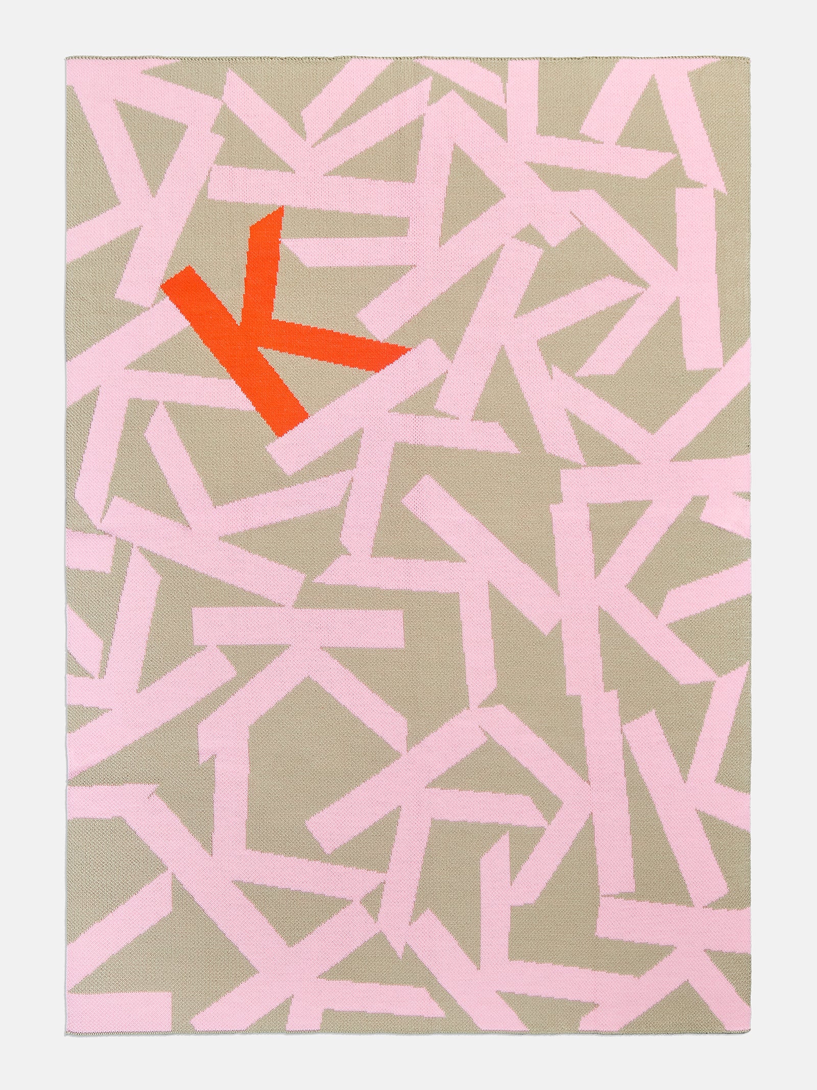 Ramble On Custom Blanket - Tan / Pink