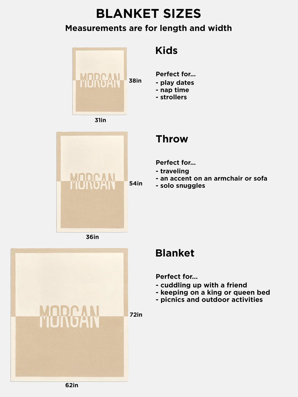 Down The Line Custom Blanket - Beige/White - Image 8