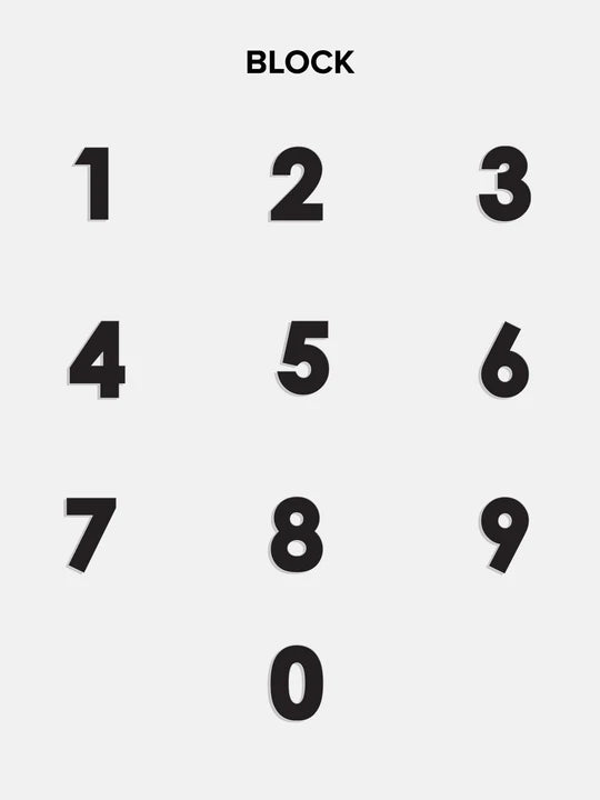 18K Gold Spaced Number Custom Necklace - S - Image 15