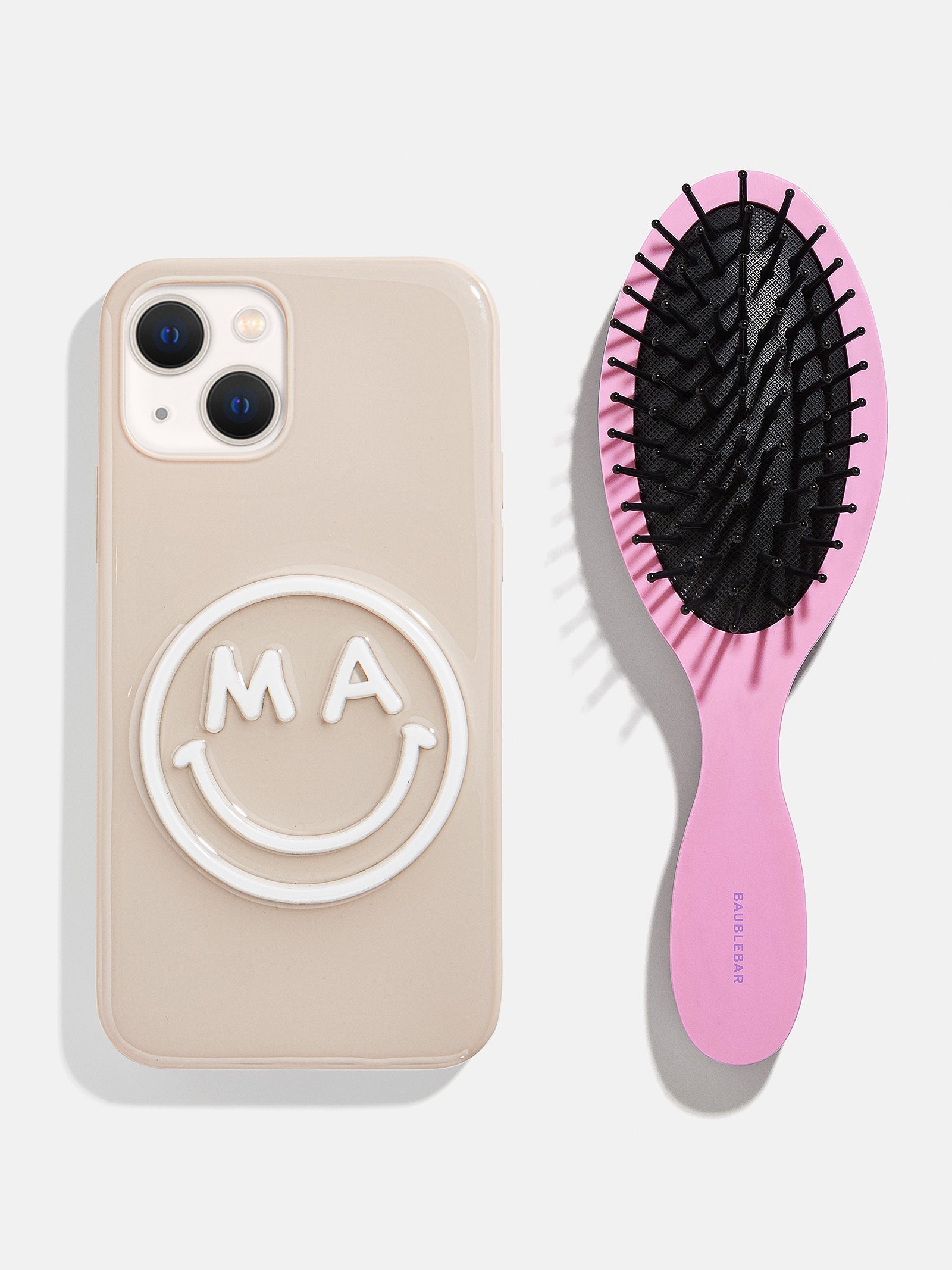 Mini Fine Line Custom Hair Brush - Magenta/Light Pink - Image 5