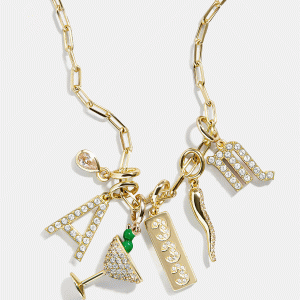 Cluster Charm Necklace Base - Paperclip Chain