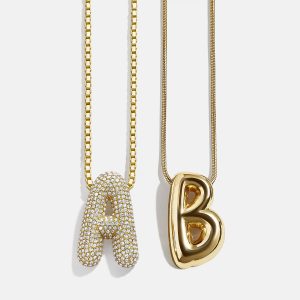 Bubble Initial Necklace