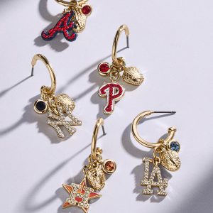 MLB Charm Earrings - New York Yankees