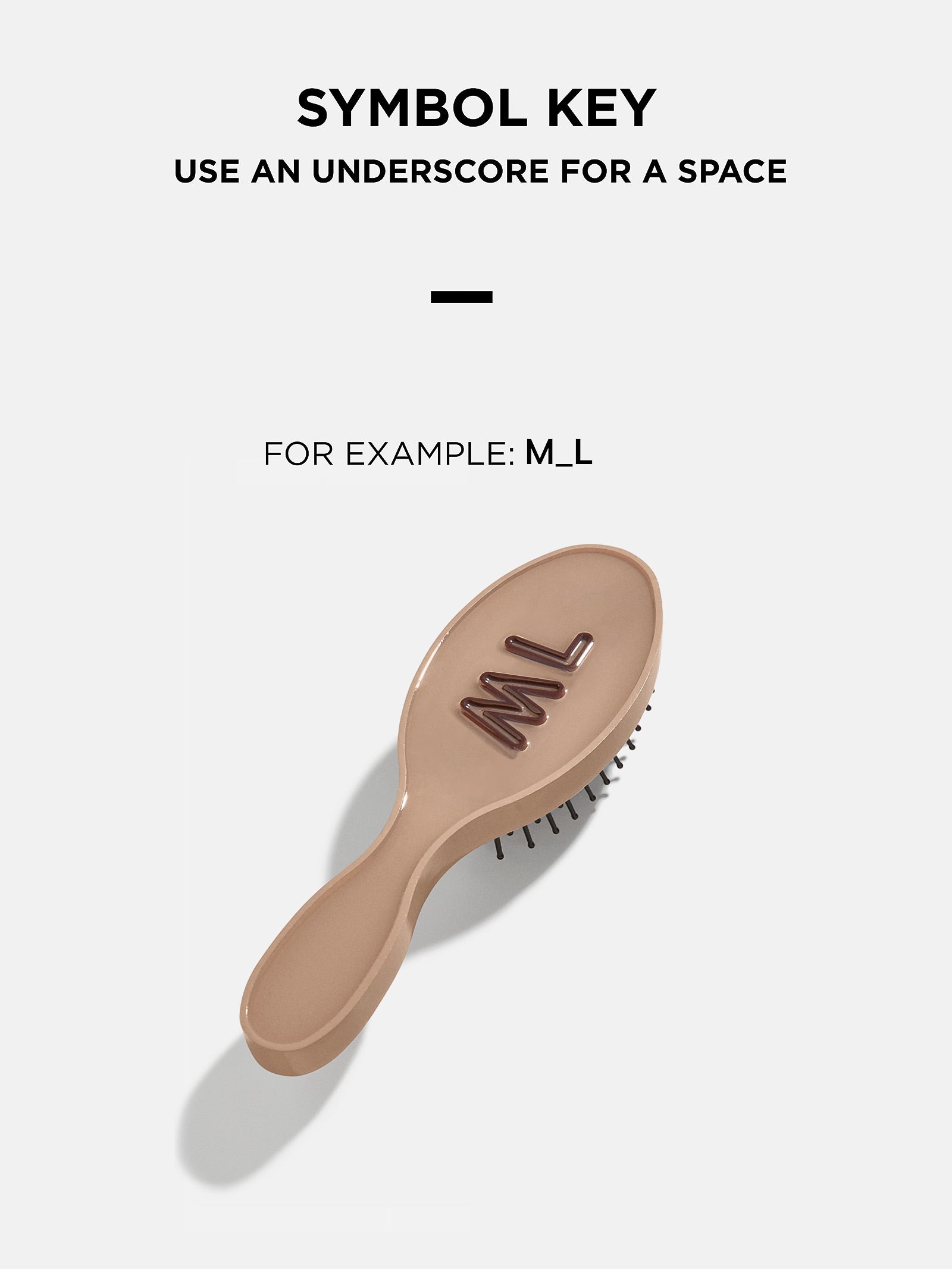 Mini Block Font Custom Hair Brush - Navy/Light Purple - Image 6