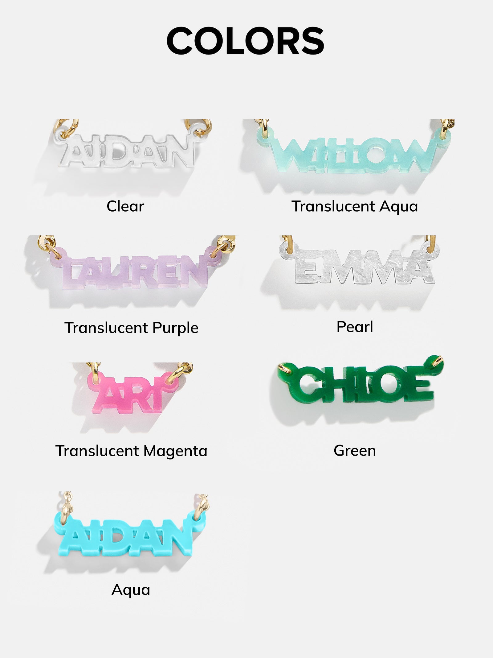 Pisa Kids' Custom Nameplate Necklace - Pisa Chain - Image 4