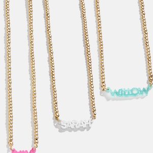 Pisa Kids' Custom Nameplate Necklace - Pisa Chain