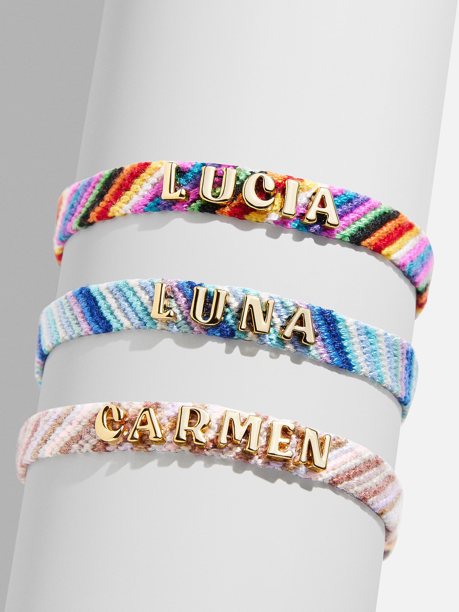 Woven Kids' Custom Friendship Bracelet - Multi Stripe